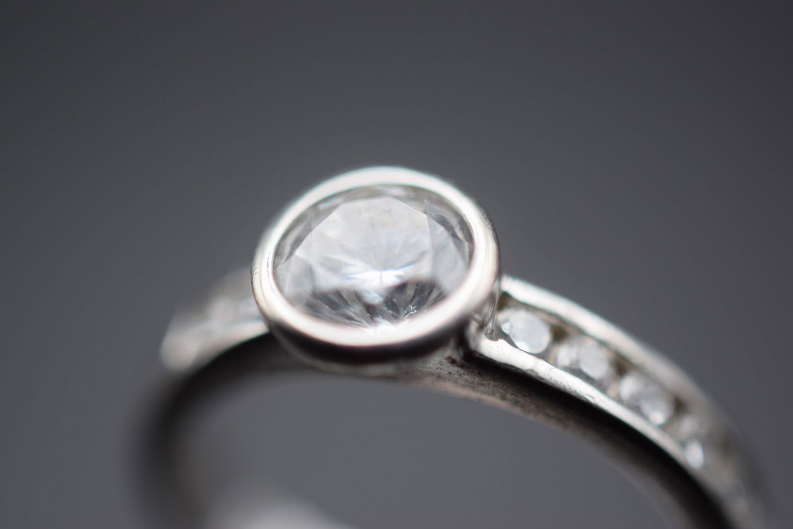 Solitaire Sterling Silver 925 Ring Size 7 Lot 498 (1 of 4)