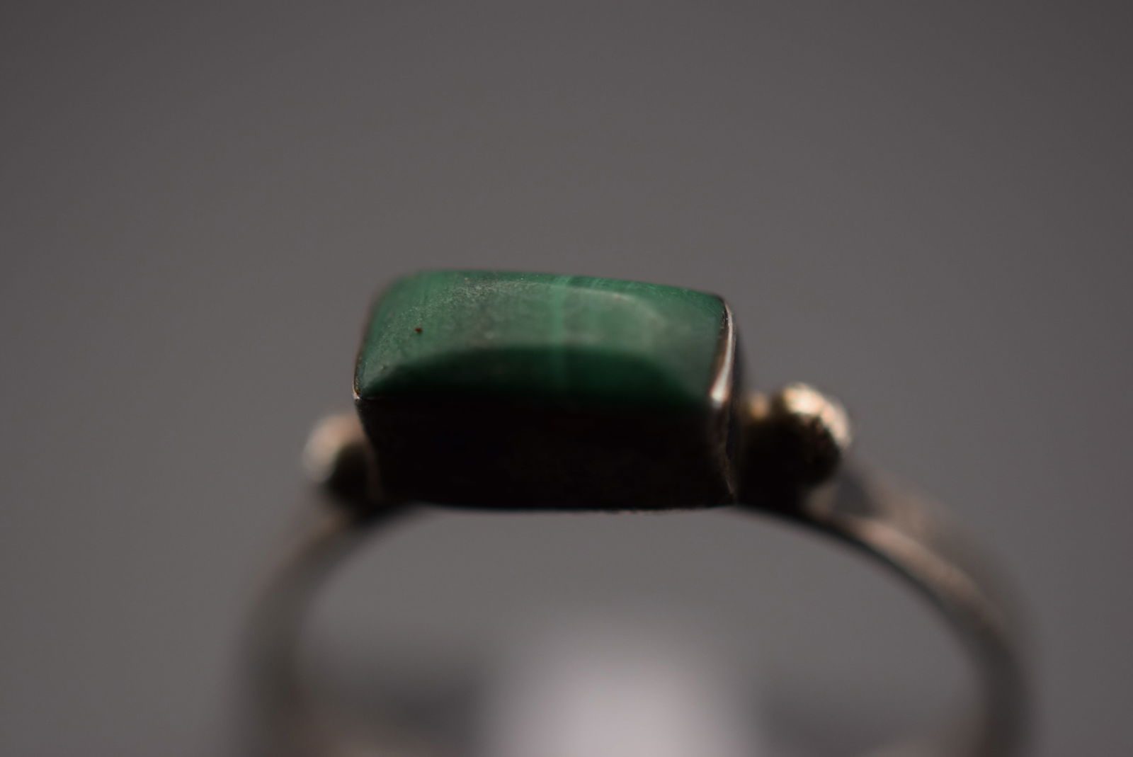 Malachite Sterling Silver 925 Ring Size 5.75 Lot 505 (1 of 3)