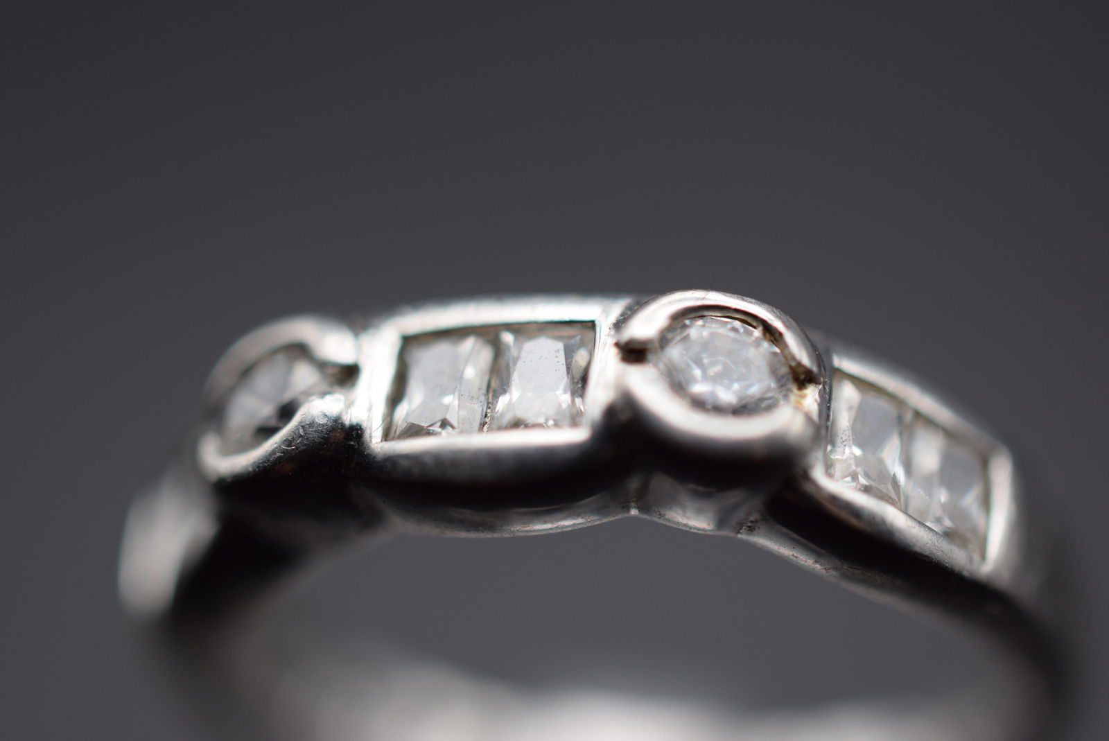 CZ Sterling Silver 925 Ring Size 8 Lot 552 (1 of 6)