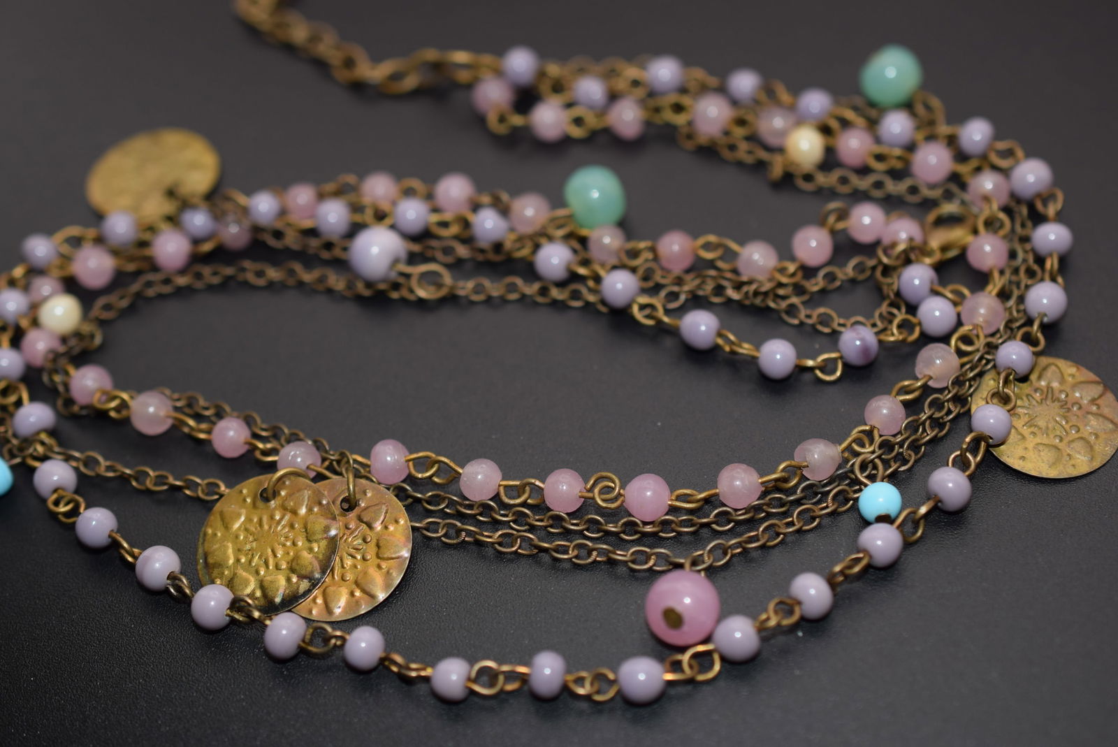 Gypsey BOHO Necklace Glass Lot 611 (1 of 3)