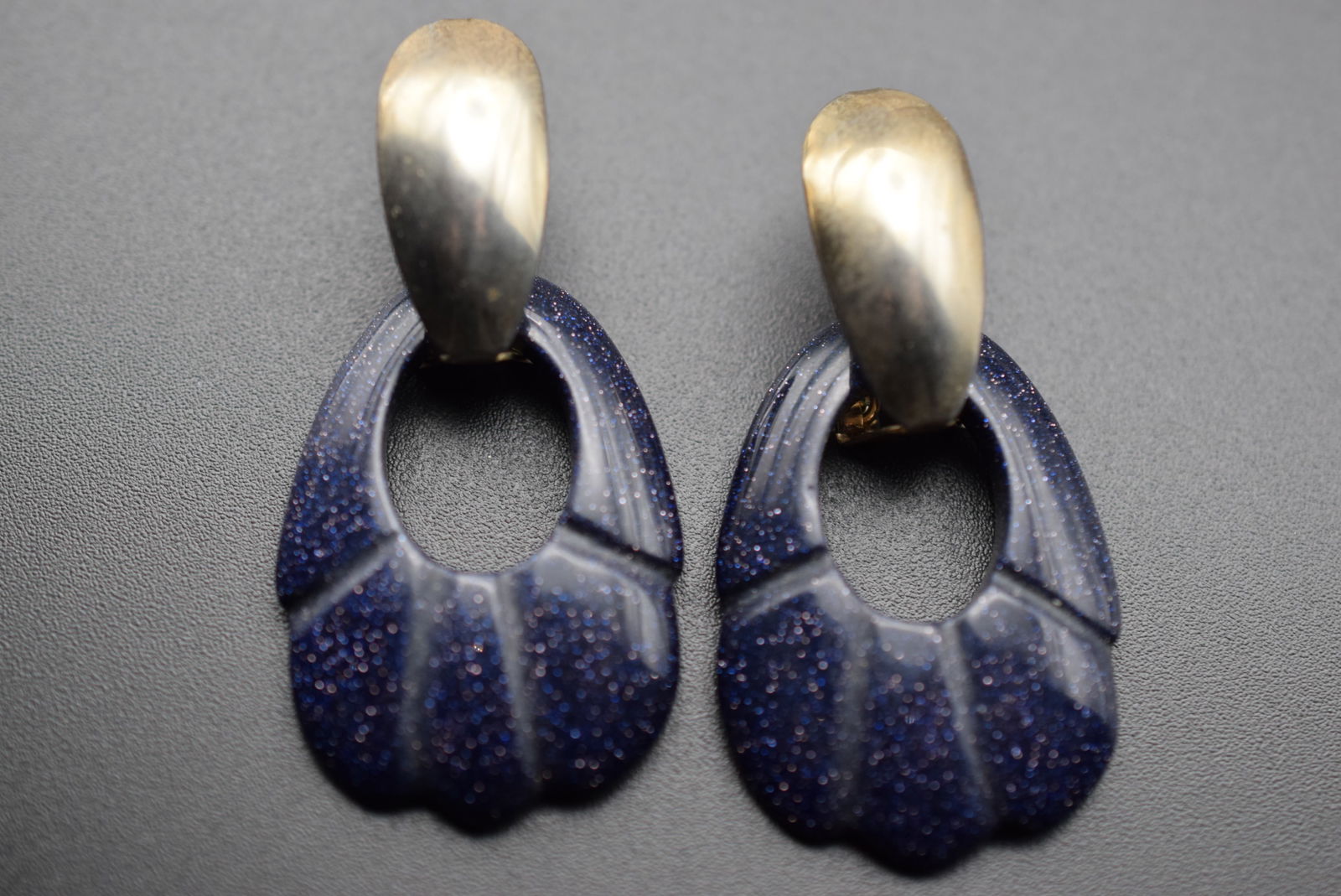 Sparkle Stone Pierced Earrings Lot 651 (1 of 3)