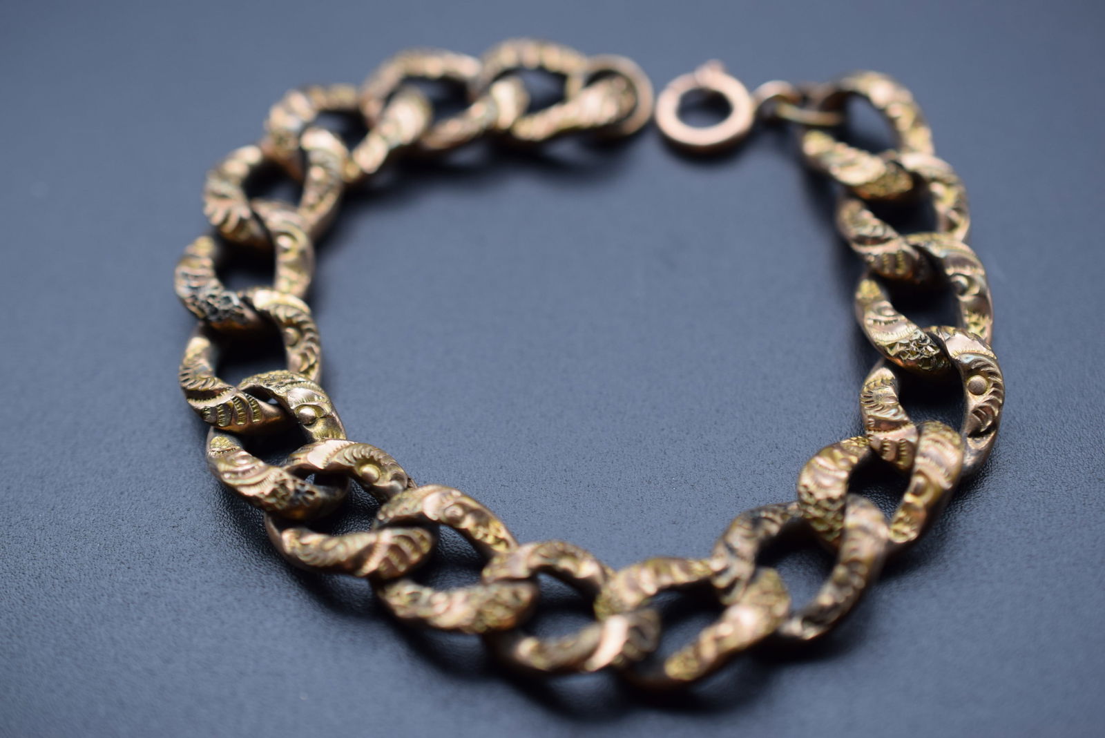 Rose Gold Filled Unbelievable Edwardian Puffy Bracelet Lot 685 (1 of 11)