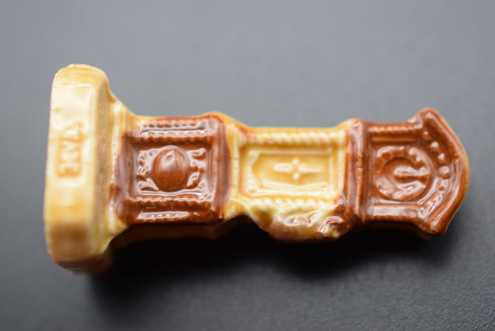 Wade England Grandfather Clock Vintage Lot# DG 732: Wade England Grandfather Clock Vintage measures 1 3/4" x 7/8" signed Wade England