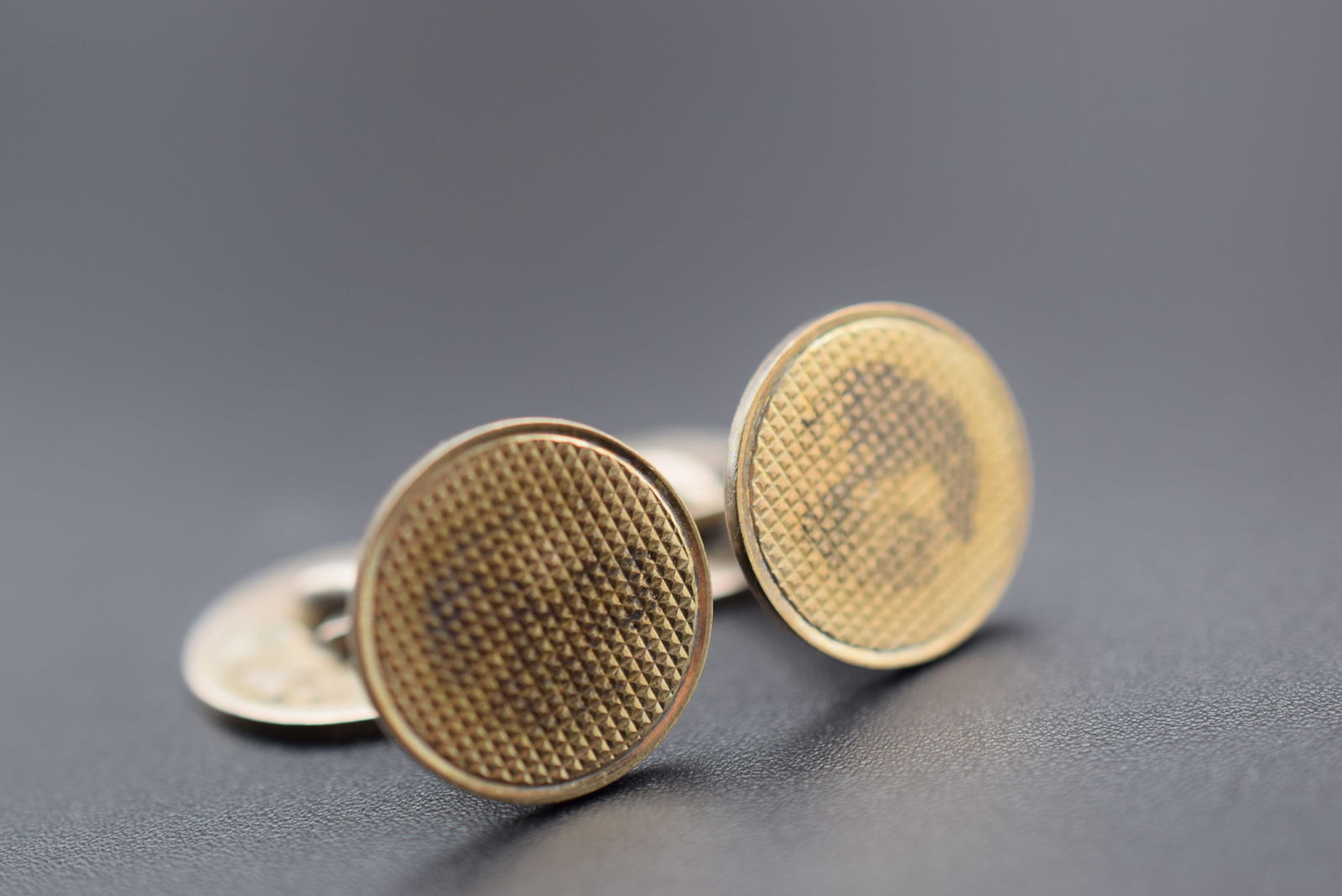 Danish Sterling Silver 925 Gold overlay Cufflinks Vintage Lot# DG 748 (1 of 6)