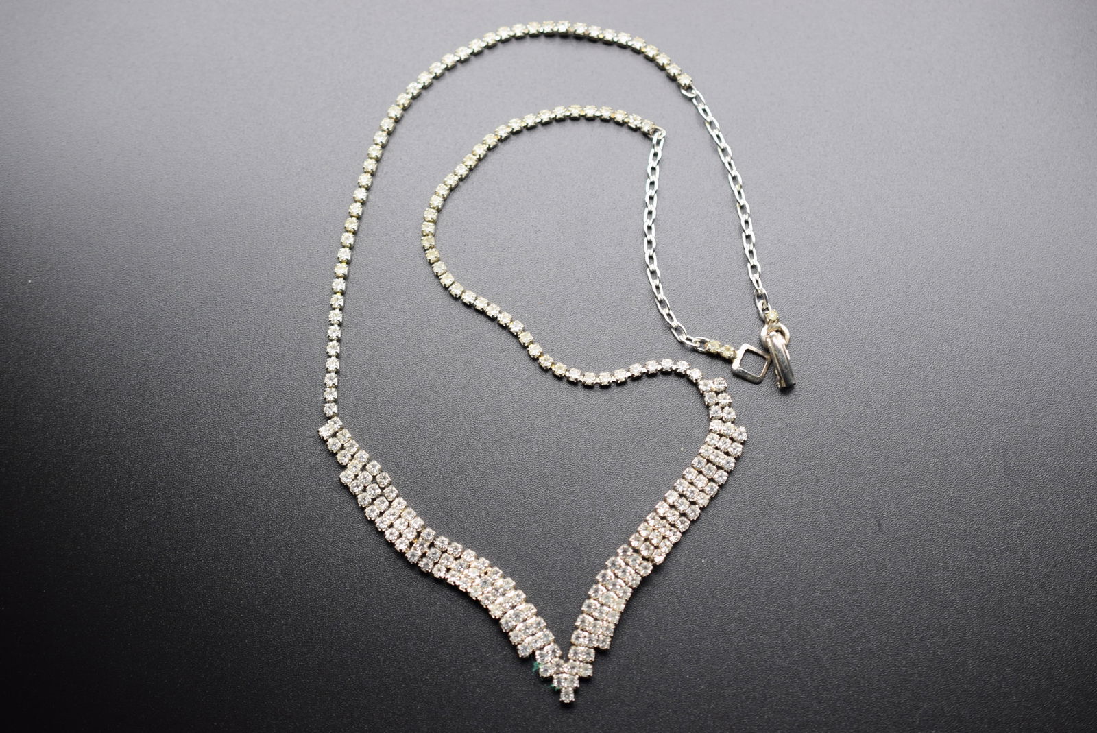 Rhinestone Vintage Necklace Lot# DG 752 (1 of 3)