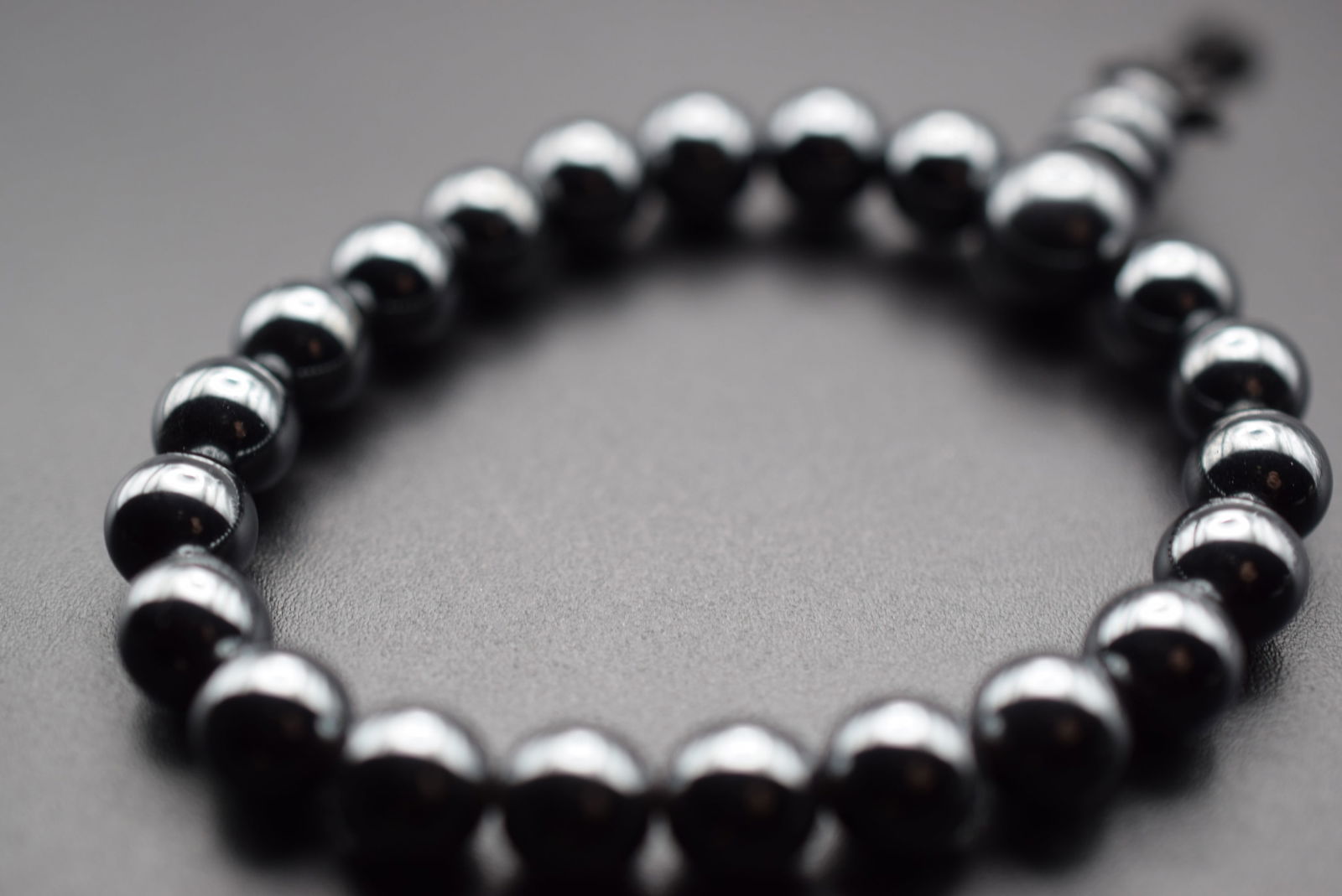 Hematite Meditation Bracelet Stretch fit all Lot# DG 777 (1 of 2)