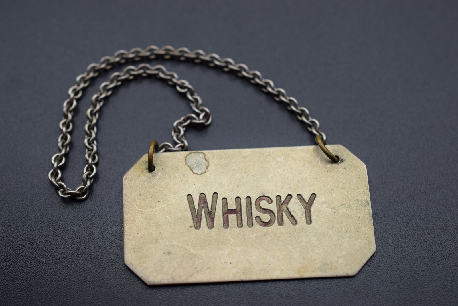 Whiskey Bottle Label Hang Tag Vintage Lot# DG 806 (1 of 2)