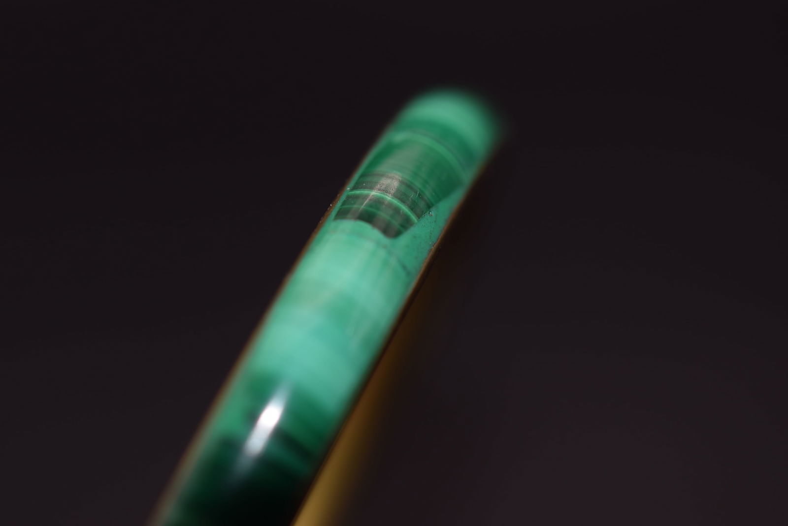 Malachite Bangle Bracelet Vintage Lot 812 (1 of 2)