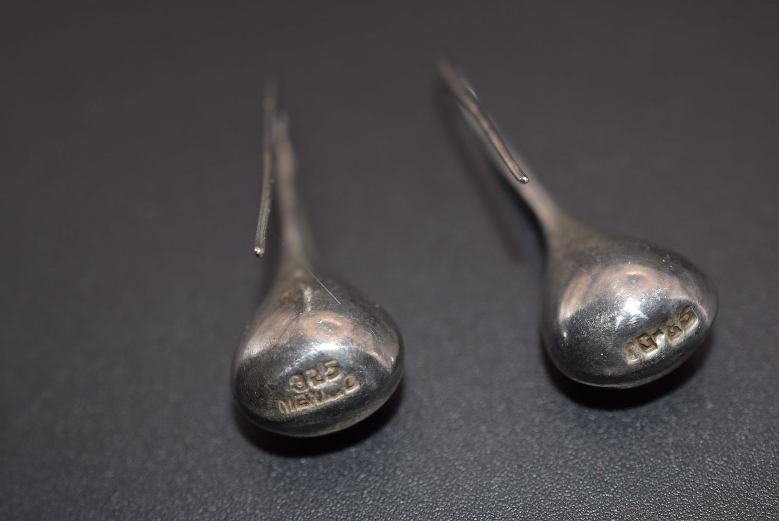 Mexico Sterling Silver 925 Pierced Earrings Vintage Lot 836 (1 of 2)