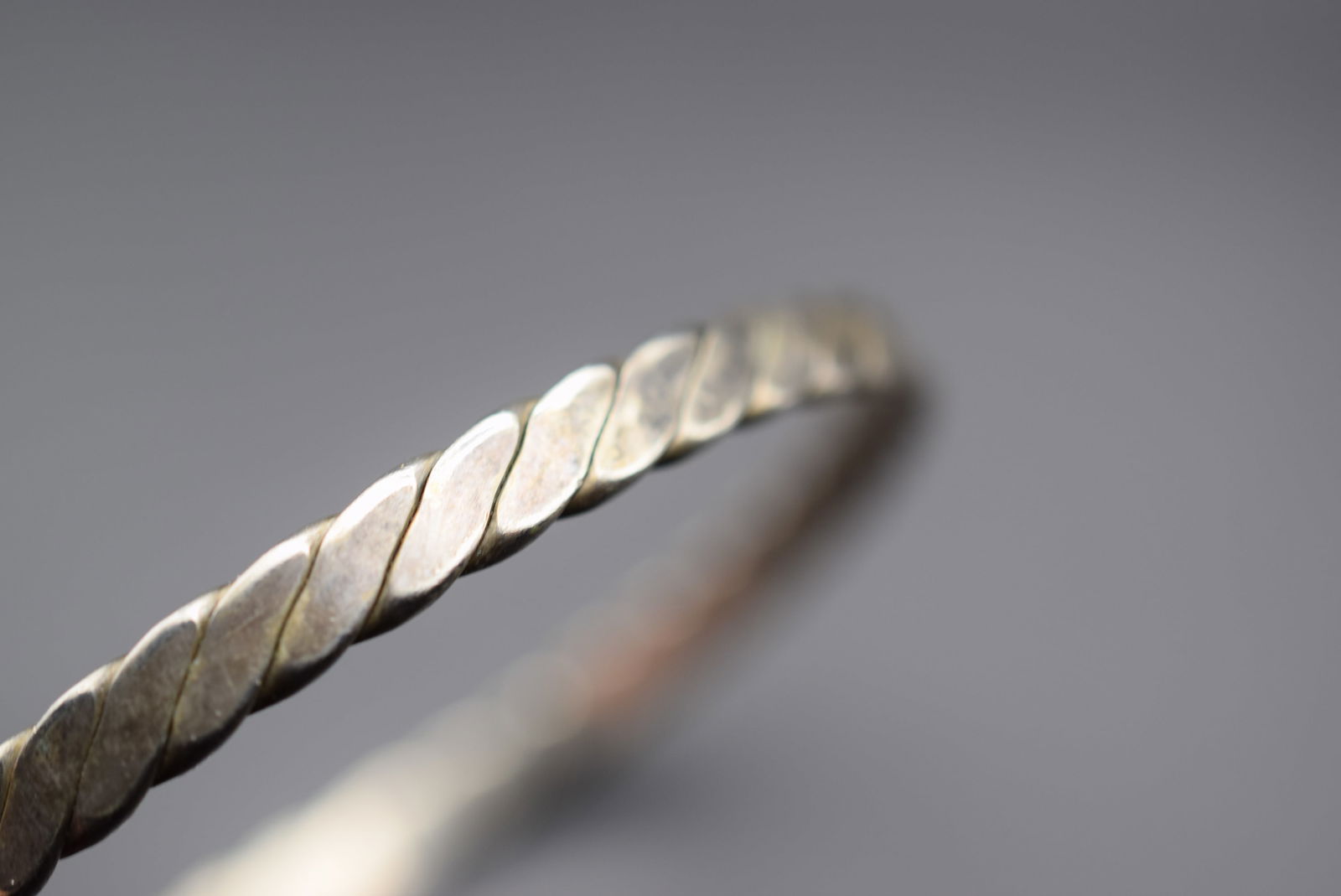 Taxco Mexico Braided Sterling Bangle Bracelet Vintage Lot# DG 875 (1 of 4)