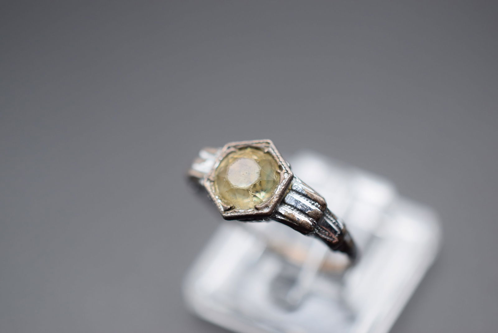 Vintage Old Sterling Lattice side Ring Sterling Size 5.5 Lot# DG 876 (1 of 4)