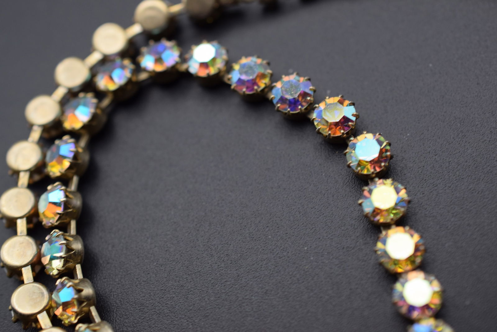 Sherman Vintage 1940's Rhinestone Single Strand Necklace Lot DG 889 (1 of 3)