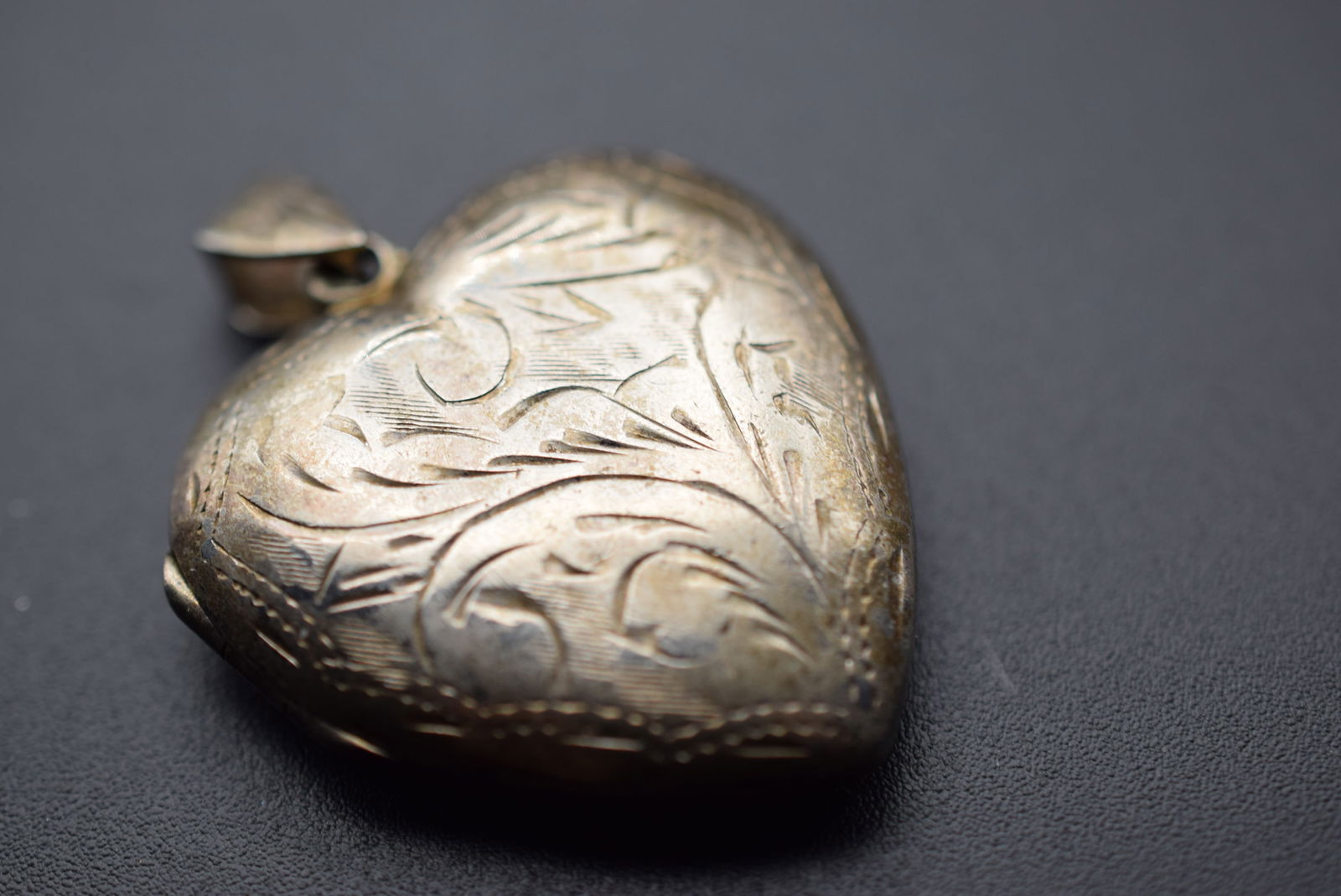 Heart Locket Vintage Sterling Silver 925 Pendant Lot 936 (1 of 4)