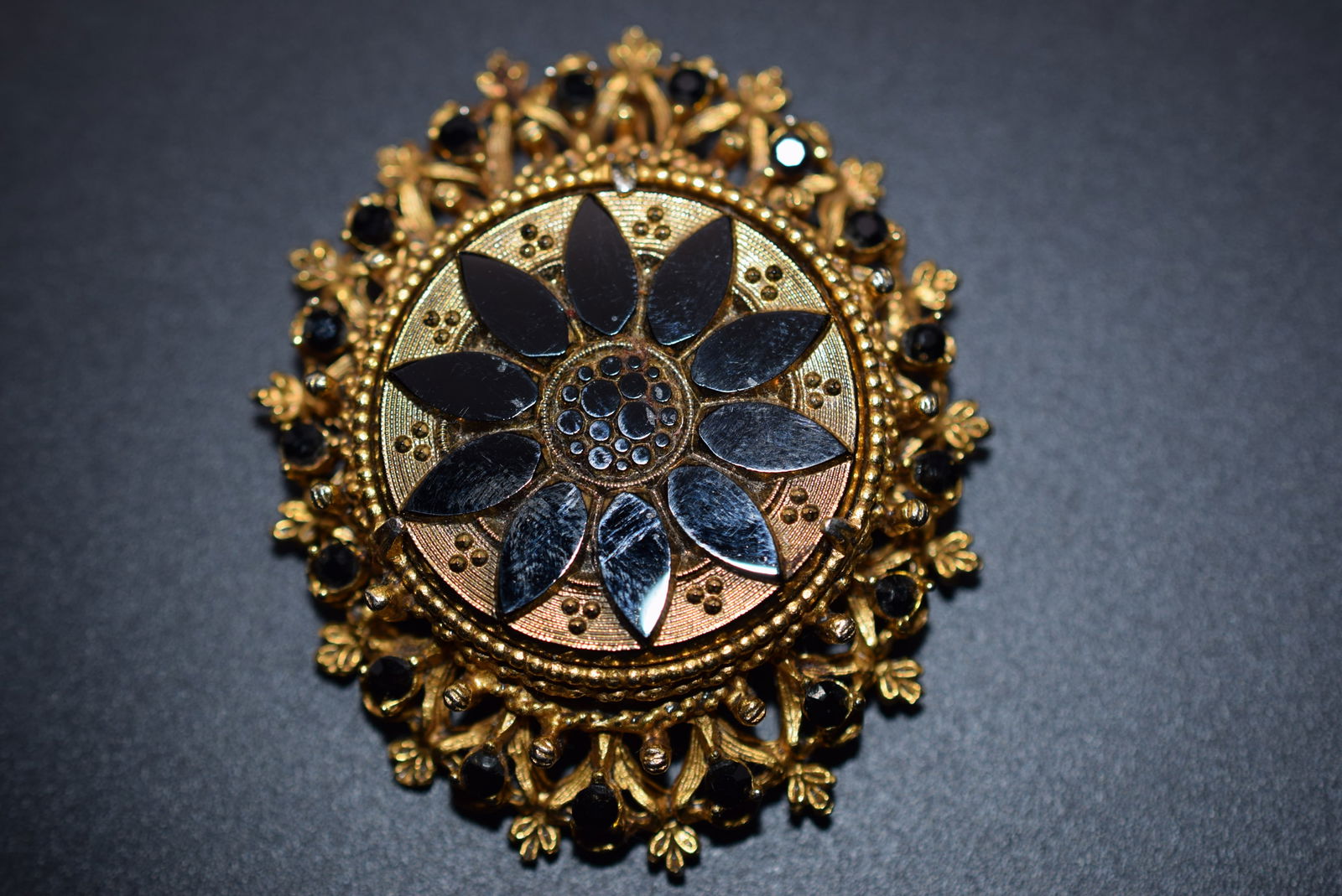 Florenza Enamel Rhinestone Brooch Pin Lot 1012 (1 of 4)