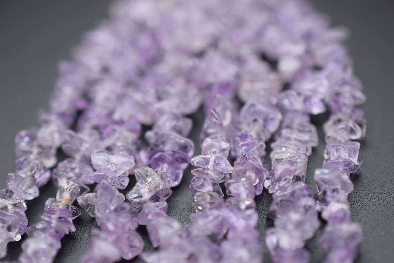 Amethyst Genuine Necklace 33" Lot 1029: Amethyst Genuine Necklace measures 33" long