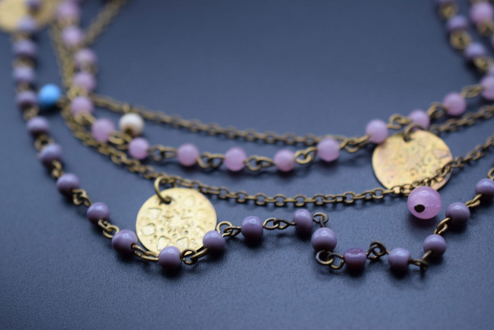 Boho Eclectic Glass Boheme Necklace Lot 1033 (1 of 4)