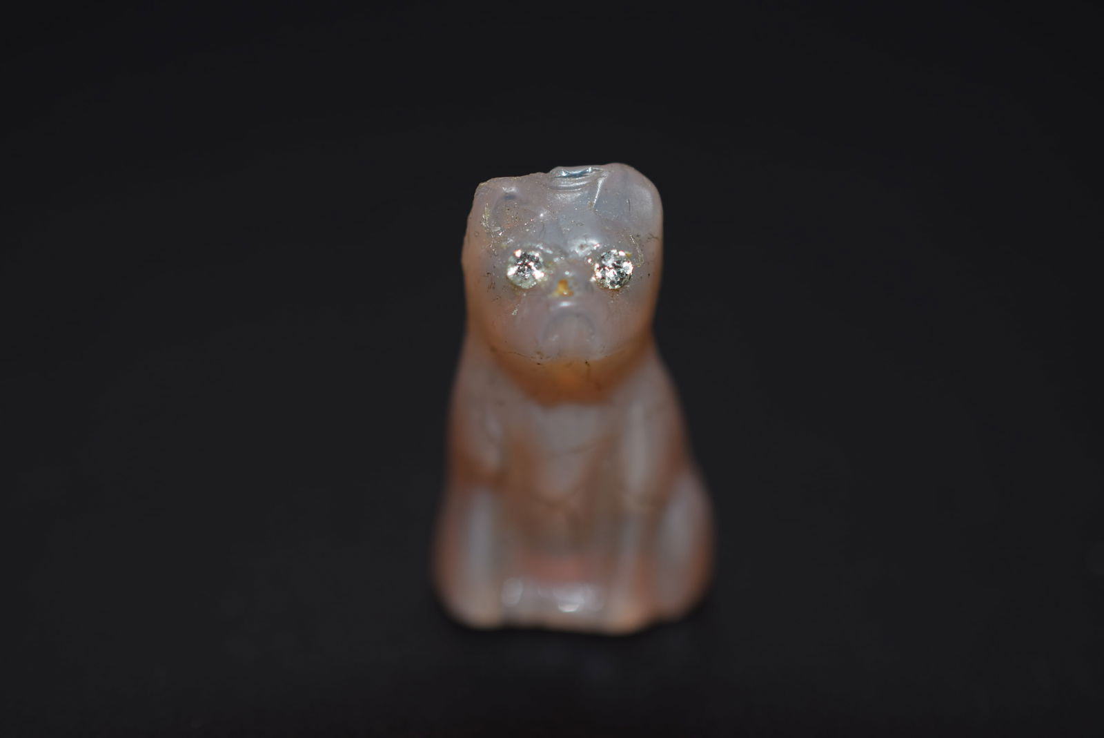 Czech Vintage Cat Glass Rhinestone Lot 1053 (1 of 3)