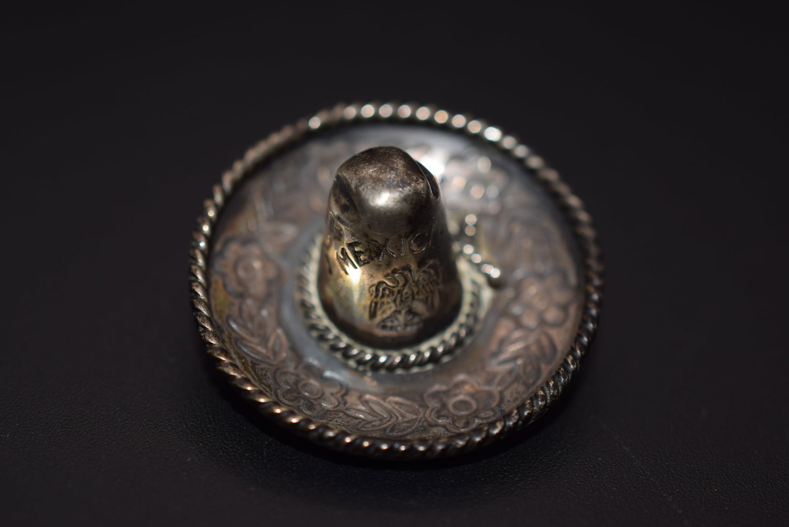 Mexico Sombrero Sterling Silver 925 Hat Brooch Pin Vintage Lot 1140 (1 of 3)