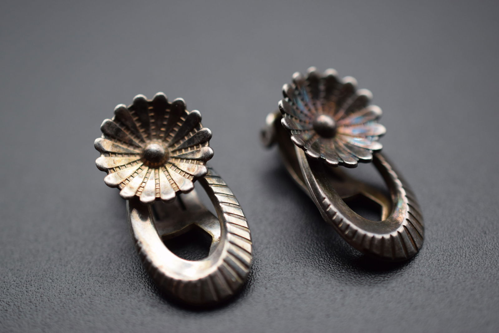 Sterling Birks 1930's Clips made Germany for Birks Earrings Vintage Lot 1168 (1 of 5)