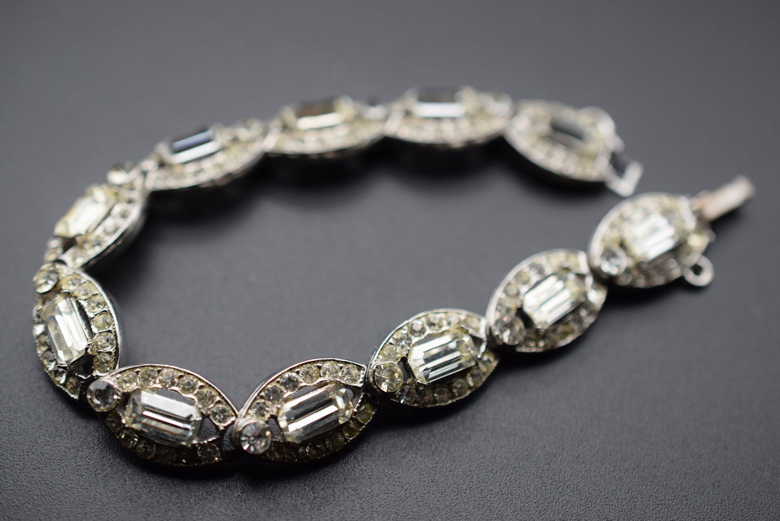 Rhinestone Vintage 1940's Bracelet Lot 1219 (1 of 4)