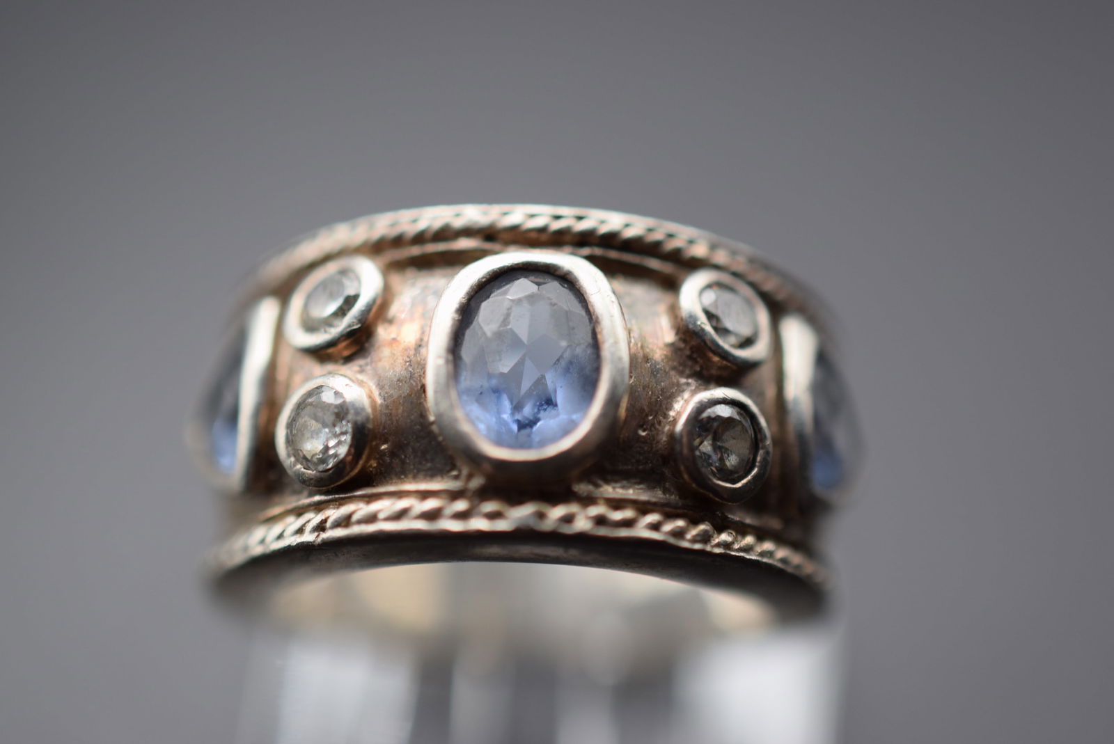 Amethyst Sterling Silver 925 Ring Size 6.75 Lot EH 115 (1 of 7)