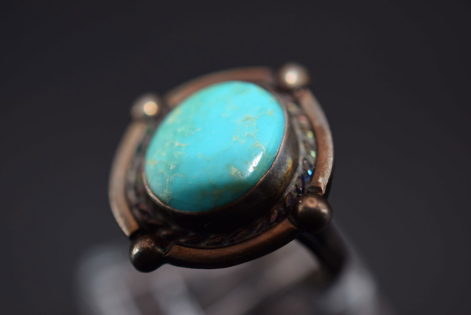 Mexico Sterling Silver 925 Ring Size 5.75 Lot EH 160 (1 of 2)