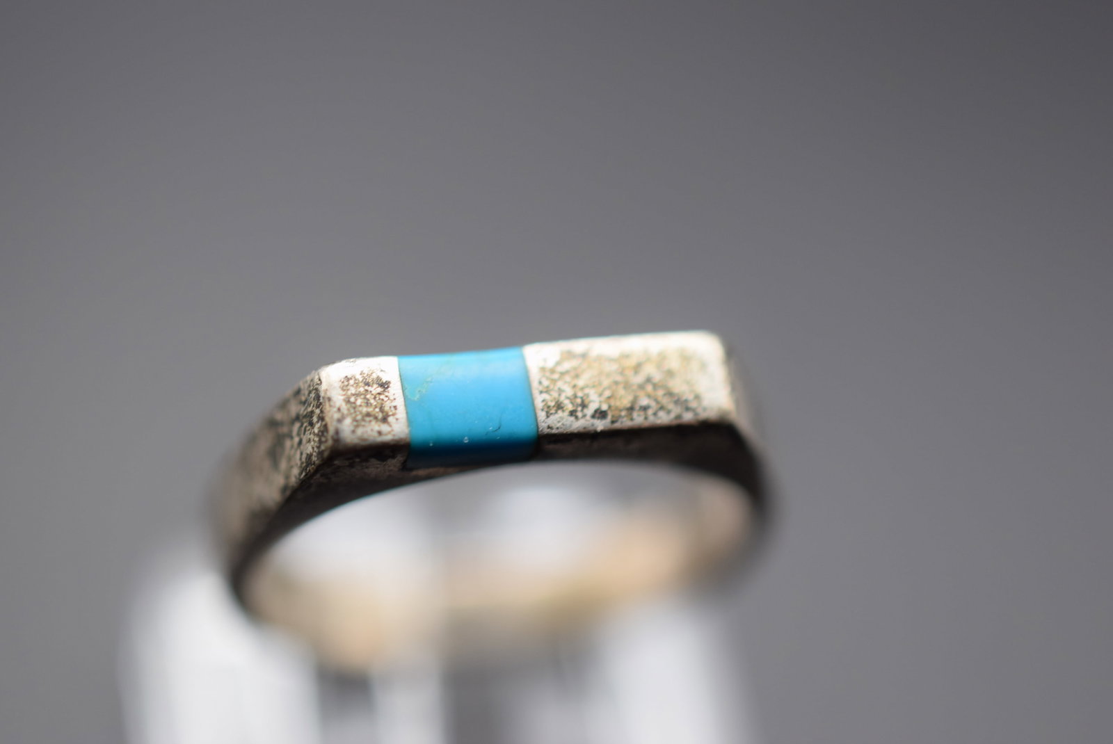 Turquoise Sterling Silver 925 Ring Size 6.75 Lot EH 208: Turquoise Sterling Silver 925 Ring Size 6.75 measures 1.8" wide signed inside Ster weighs 3.34 grams