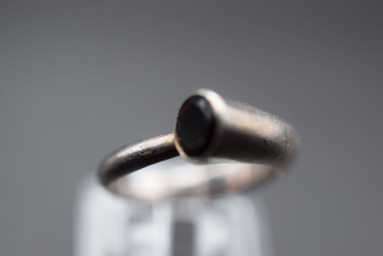 Red Modernist Sterling Silver 925 Ring Size 6 Lot EH 236 (1 of 2)