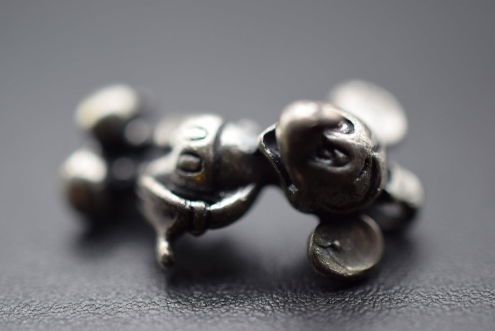 Mickey Mouse Pendant Charm Sterling Silver 925 Lot EH 549: Mickey Mouse Pendant Charm Sterling Silver 925 measures 3/4" x 3/8" signed Sterling under the feet weighs 2.37 grams