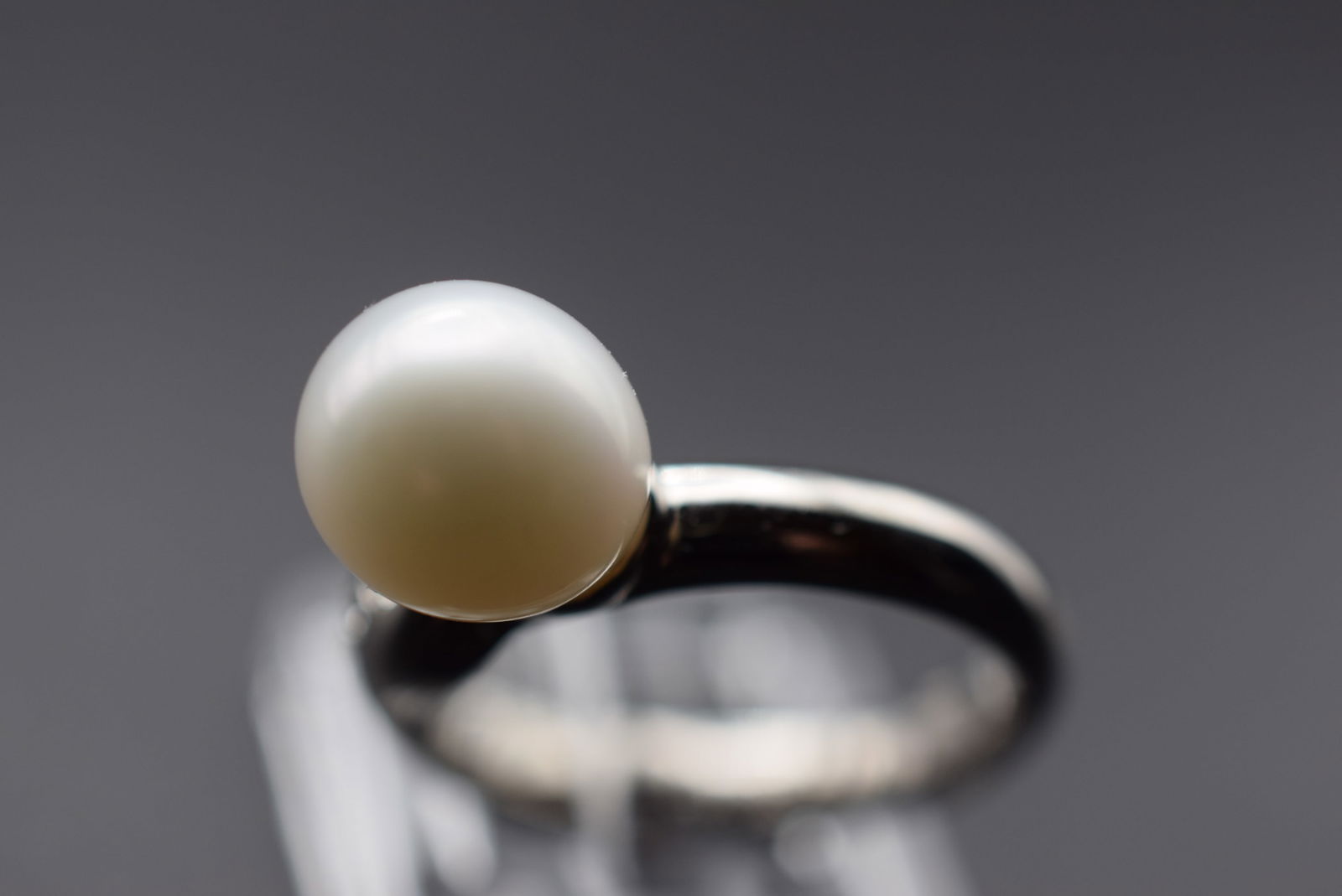 Morellato Pearl Crystal CZ Stainless Steel Ring Size 7.75 Lot EH 552 (1 of 3)