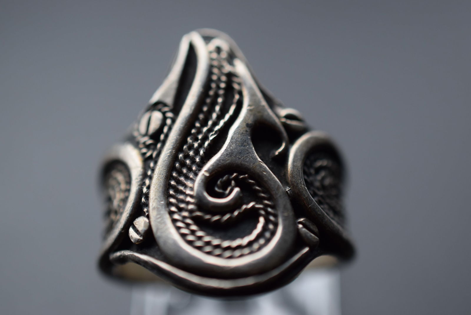 Handmade Modernist Look at Workmanship Sterling Silver 925 Vintage Ring Size 11.5 Lot EH 678 (1 of 5)