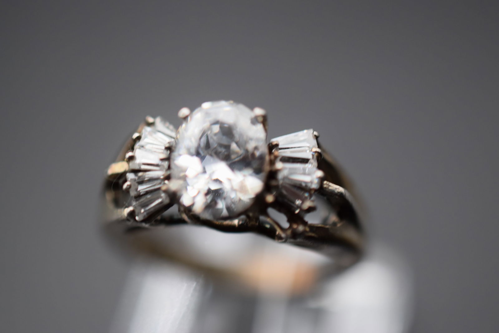 Stunning Cocktail Sterling Silver 925 Vintage Ring Size 6 Lot EH 760 (1 of 2)