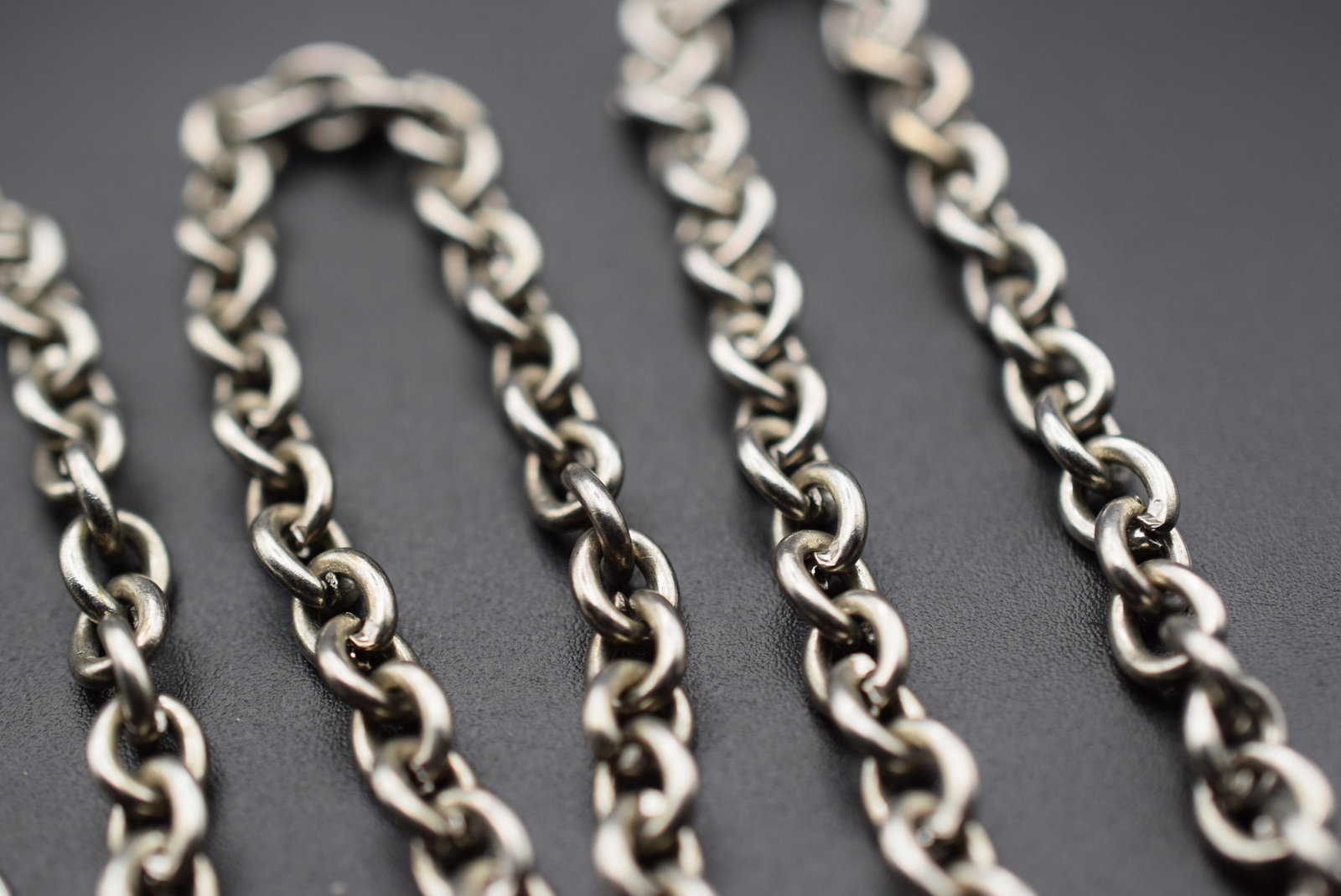 Mega Link 20" Chain Vintage no Clasp Lot EH 795: Mega Link Chain Vintage no Clasp 20" long