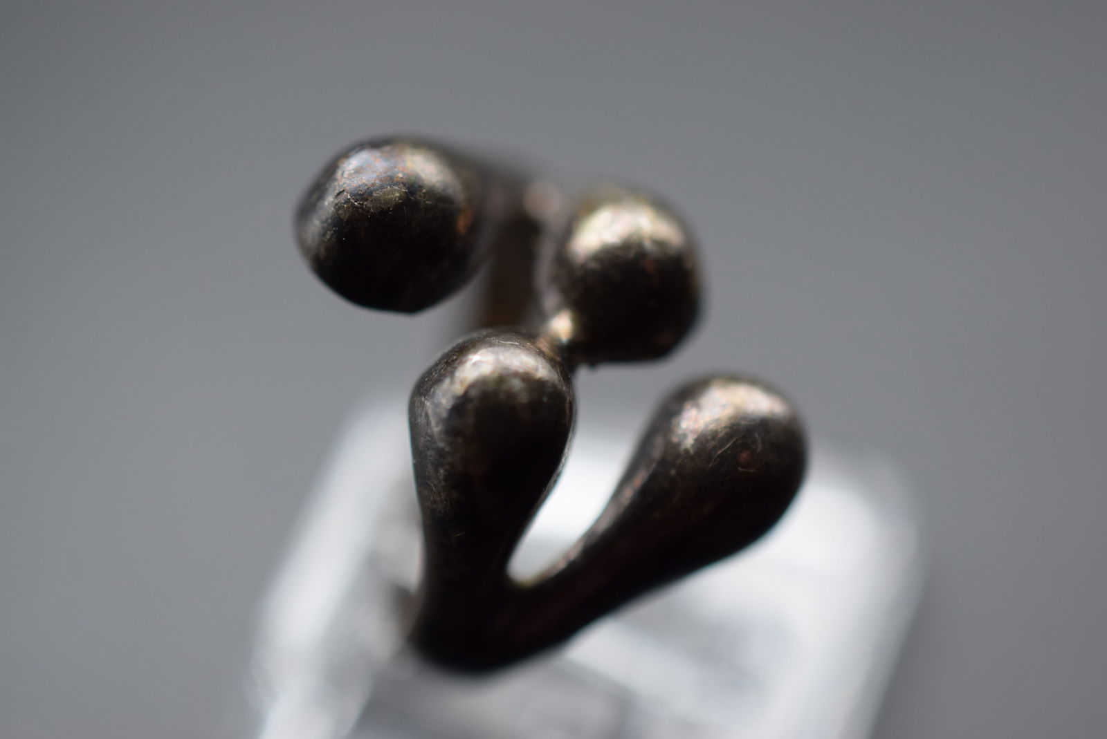 Taxco Mexico Big Dots Sterling Silver 925 Vintage Ring Size 4 Lot EH 922 (1 of 4)