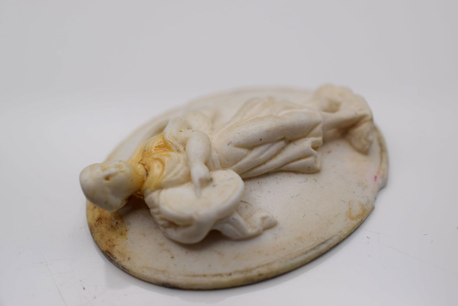 Edwardian Old Repousse Cameo repaired Vintage Lot EH 1041 (1 of 2)