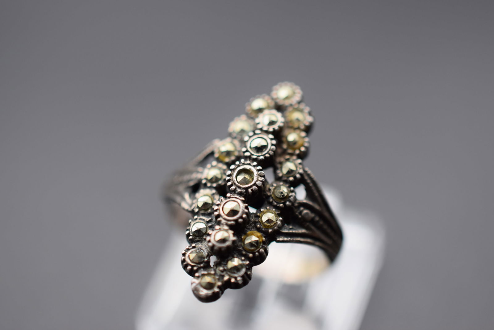 Marcasite Old Sterling Silver 925 Vintage Ring Size 6.5 Lot EH 1091 (1 of 2)