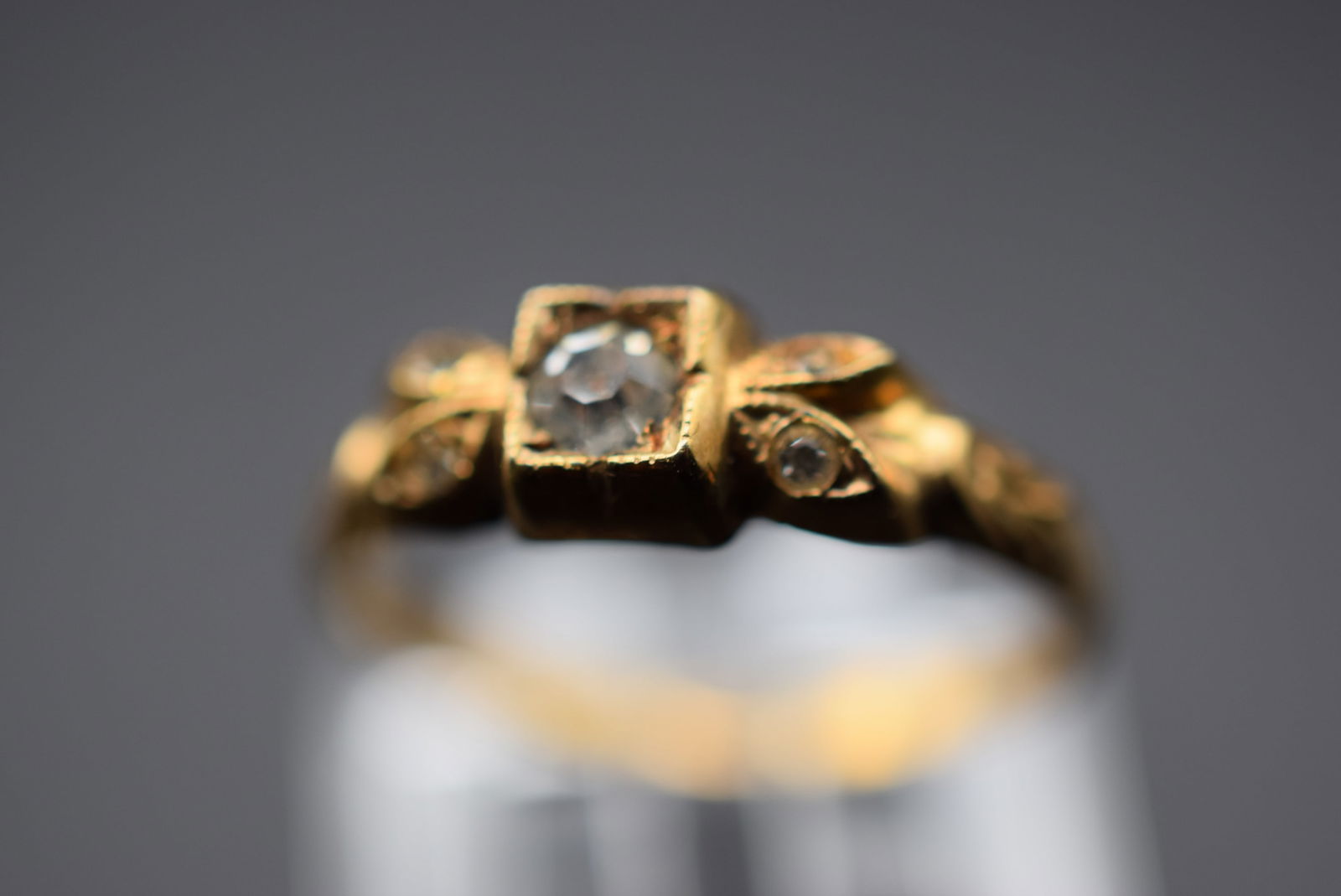 10K Gold Filled Vintage Ring Size 7.75 Lot EH 1168 (1 of 3)