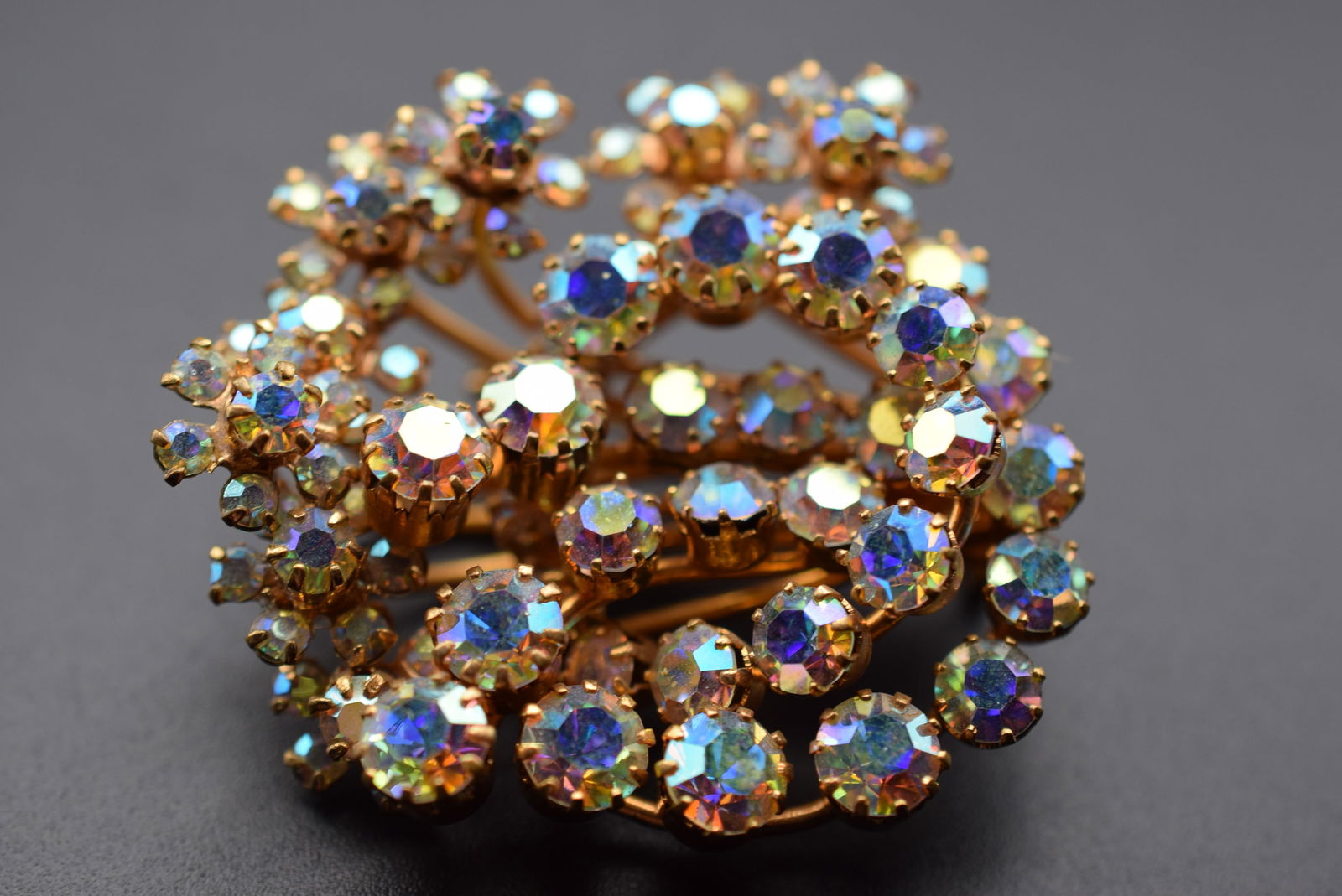 1940's Rhinestone Brooch Pin Lot EH 1197 (1 of 2)
