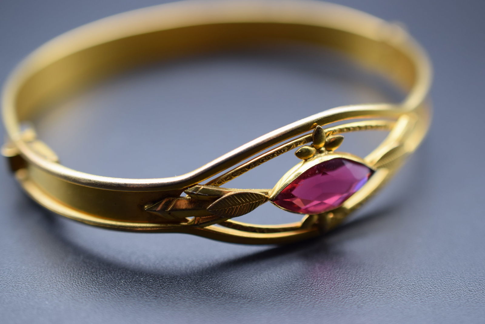 Edwardian Hinged Bangle Bracelet Vintage Lot EH 1236 (1 of 2)