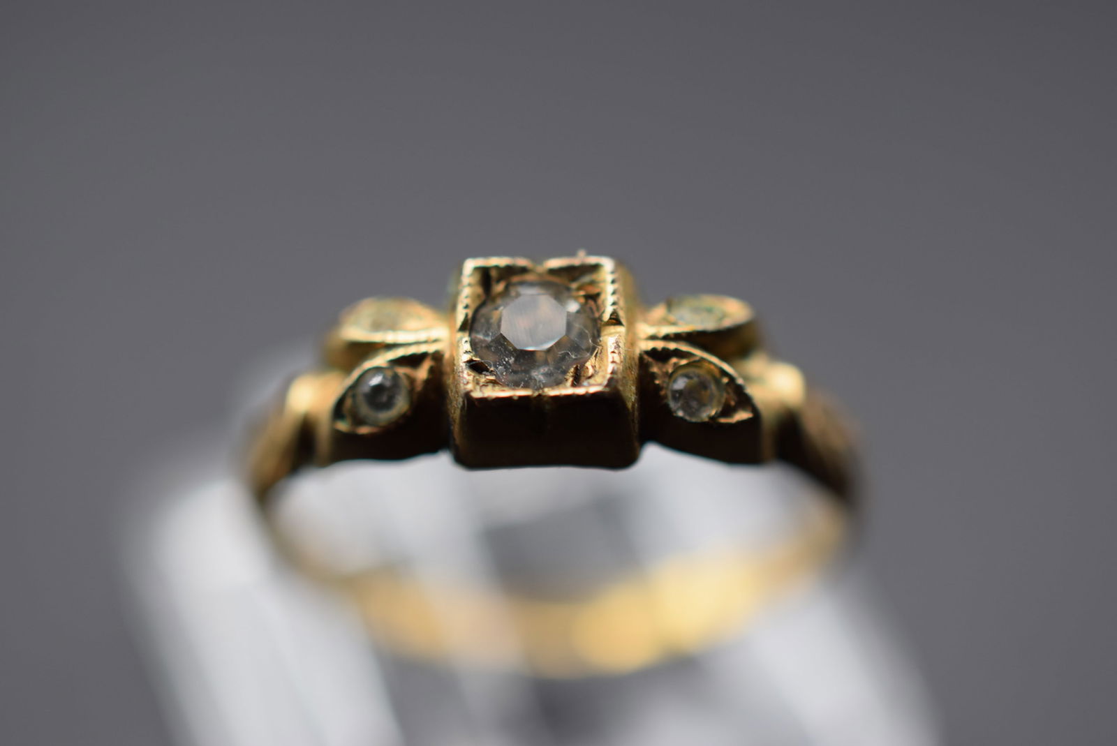 10K Gold Filled Vintage Ring Size 6.75 Lot EH 1245 (1 of 2)