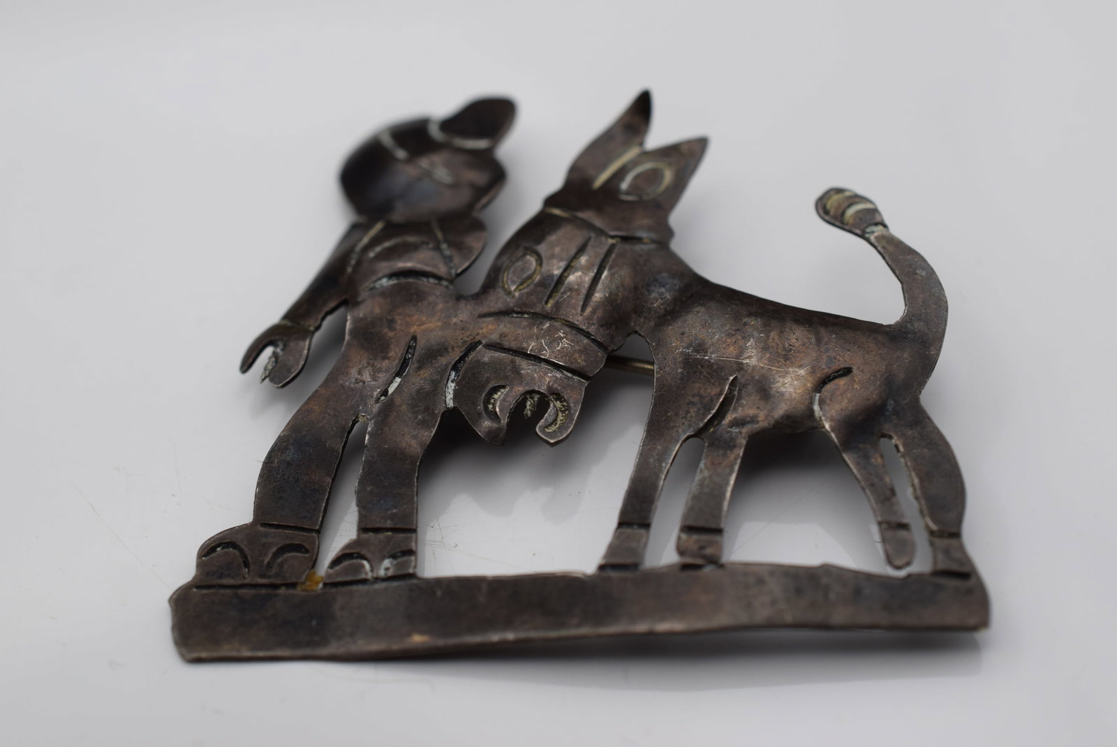 Donkey Sombrero Man Brooch Pin Vintage Sterling Silver 925 Mexico Lot Fi 77 (1 of 2)