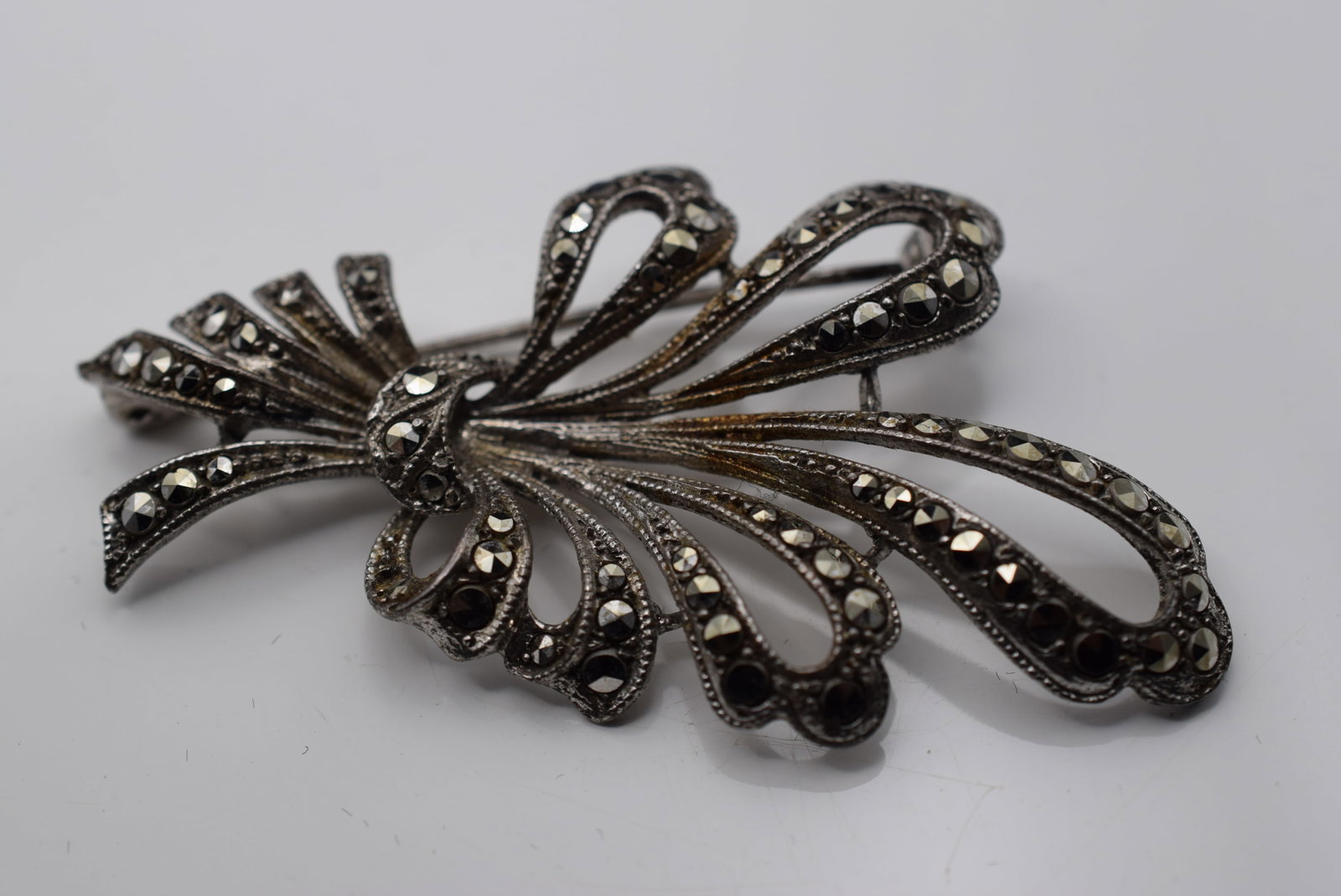 Marcasite Brooch Pin Huge Vintage Lot Fi 155 (1 of 2)