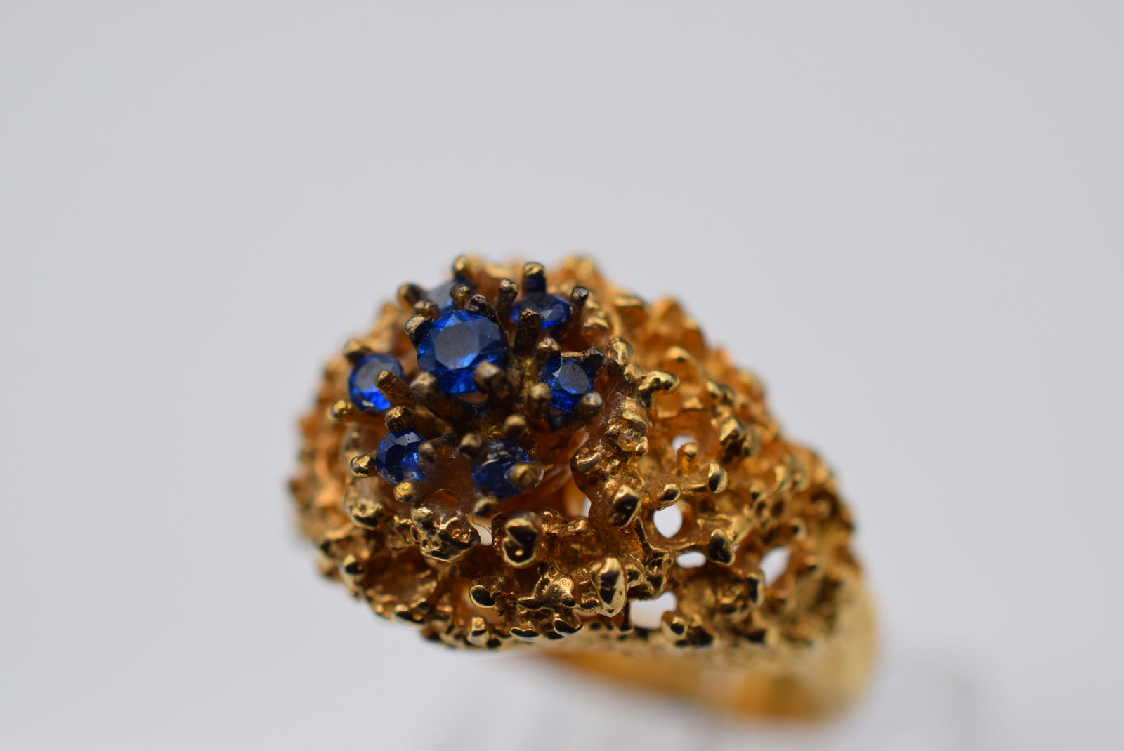 1970's Cocktail Statement Vintage Ring Size 6.5 Lot Fi 166: 1970's Cocktail Statement Vintage Ring Size 6.5