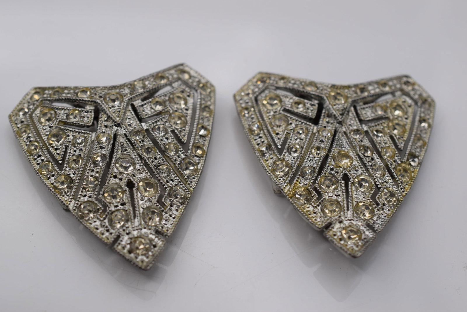 Rhinestone Clip Vintage 1930's Lot Fi 200 (1 of 2)