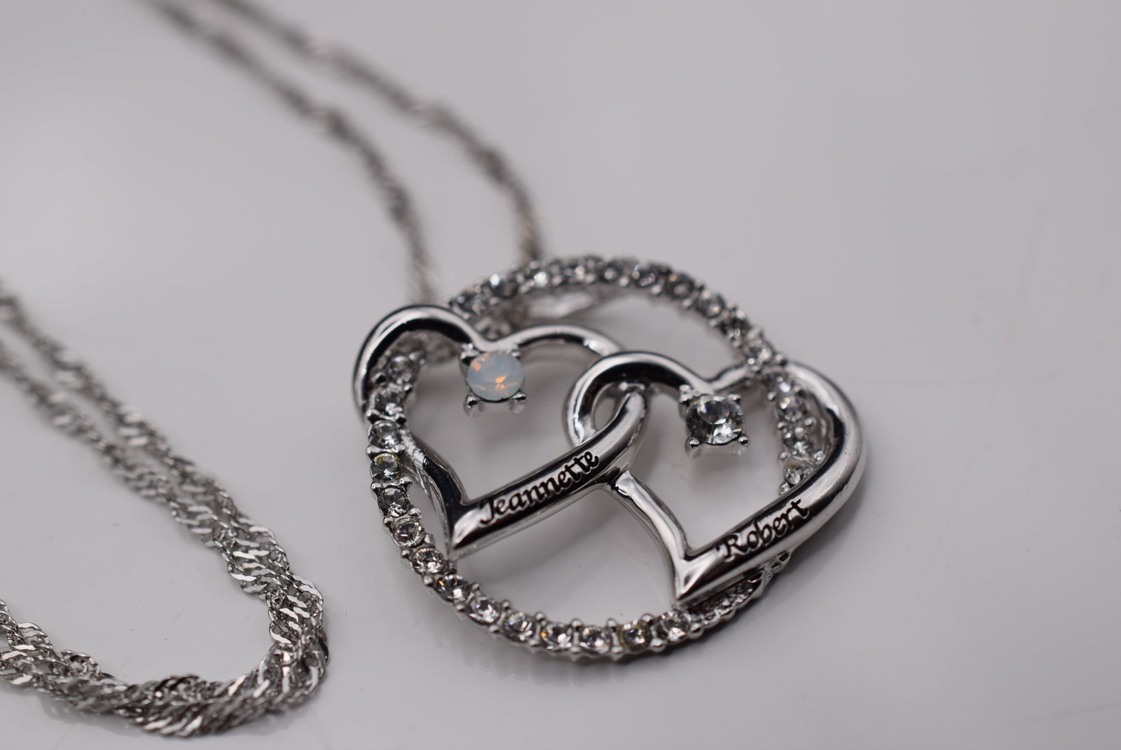 Heart Necklace Sterling Silver 925 Lot Fi 235 (1 of 3)