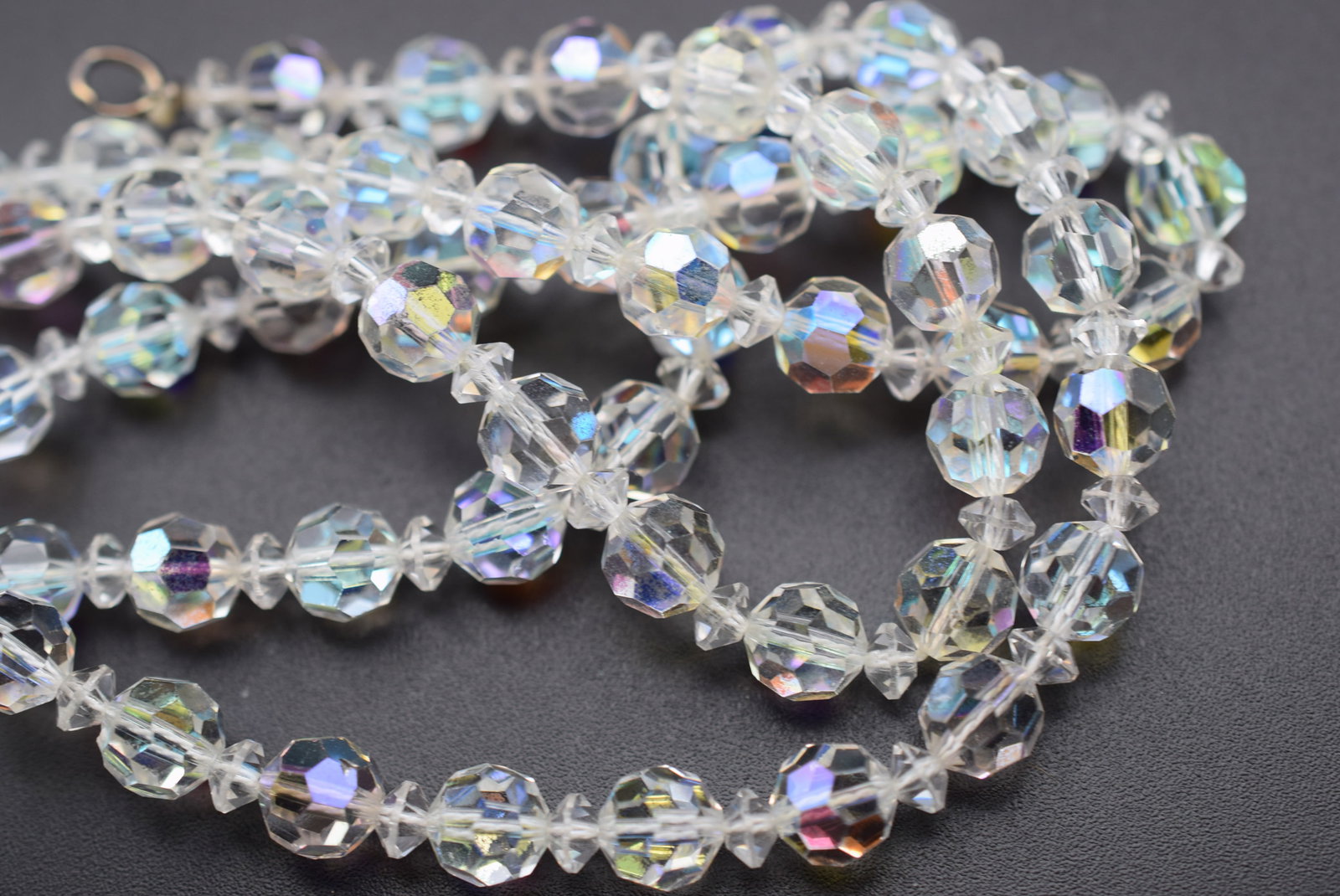 Sterling Crystal Vintage Necklace Lot#CF 285 (1 of 3)