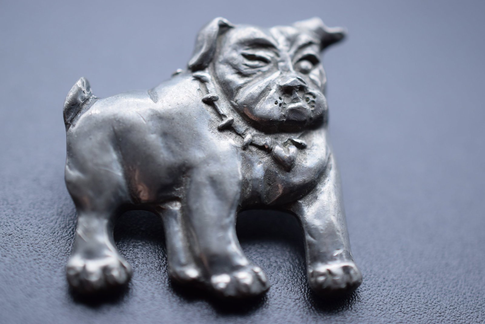 1990 Signed Seagull Pewter Bulldog Lot#CF 461 (1 of 2)