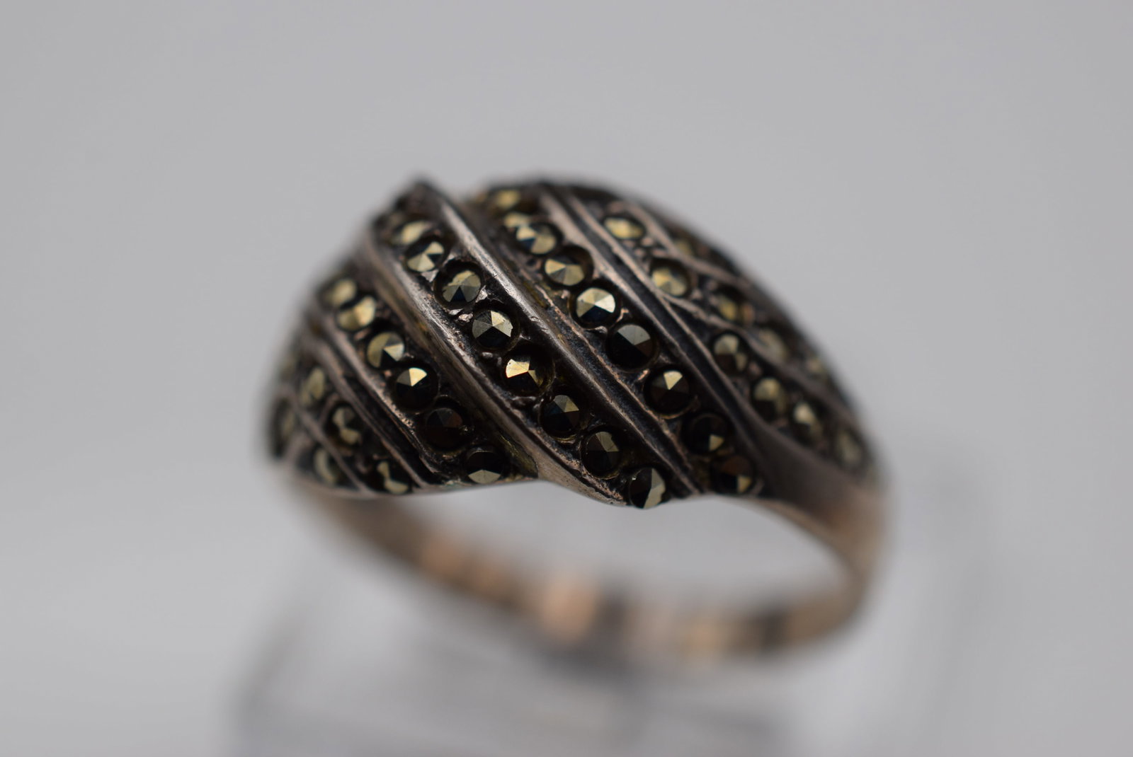 Marcasite Sterling Silver 925 Ring Size 6.25 Lot Fi 510 (1 of 3)