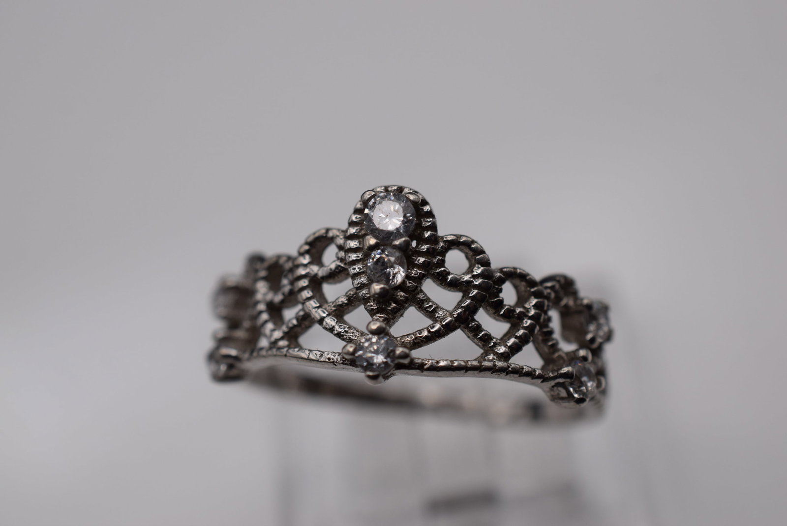 Princess Crown Sterling Silver 925 Ring Size 6.5 Lot Fi 581 (1 of 3)