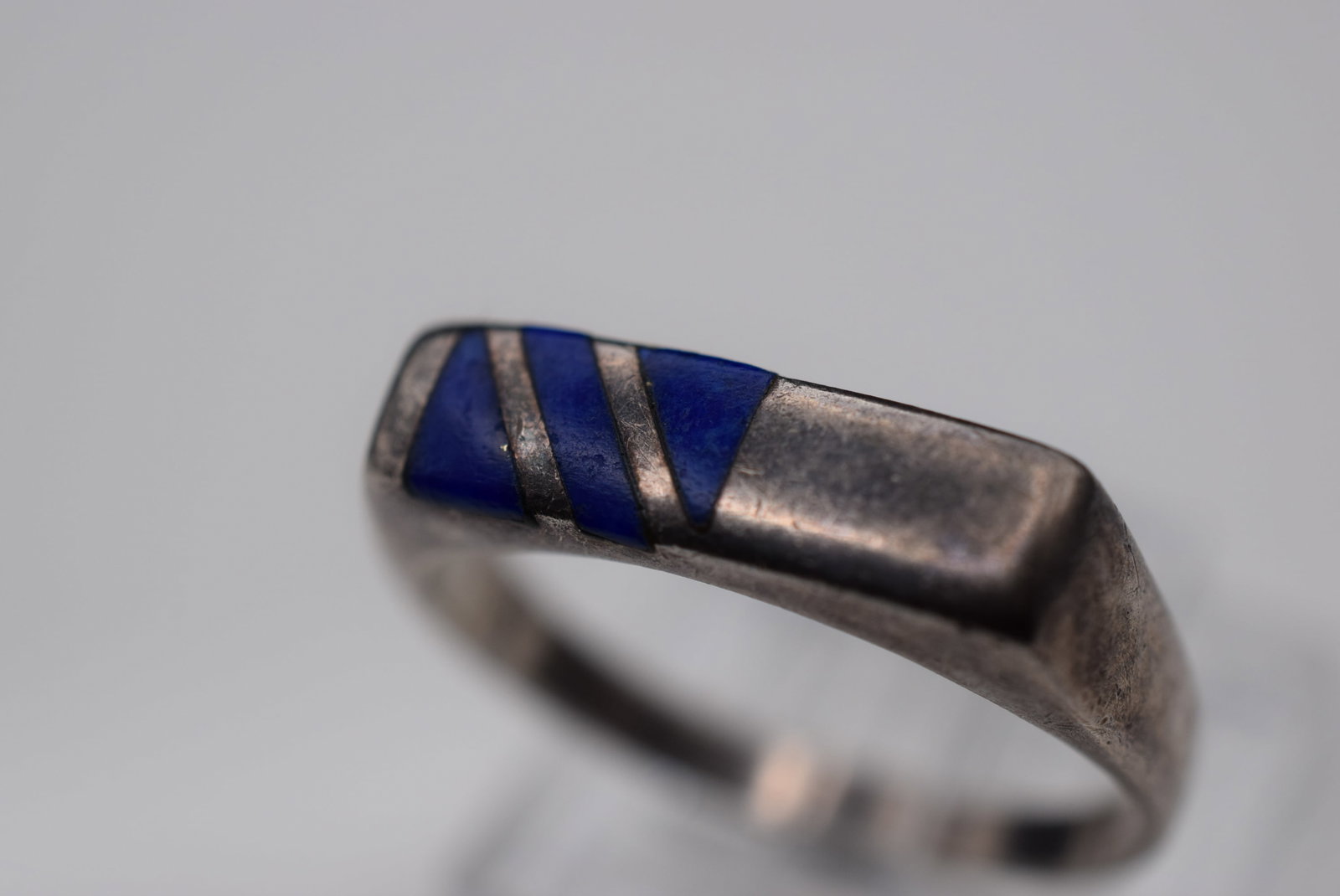Inlaid Sterling Silver 925 Ring Size 9.75 Lot Fi 583: Inlaid Sterling Silver 925 Ring Size 9.75